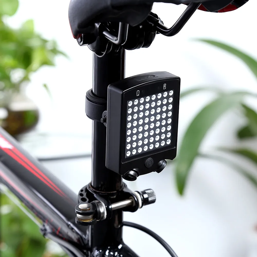 LEADBIKE Smart Fahrrad Licht Fahrrad Hinten Fernbedienung Drahtlose Licht  64 LEDs Wireless Laser Fahrrad Hinten Rücklicht Fahrrad Blinker
