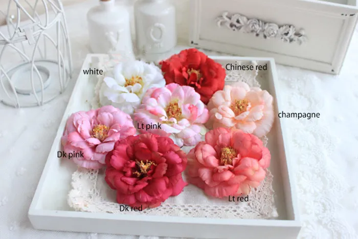 good camellia head artificial silk flower for home,garden,wedding,holiday beauty's head or dress decoration on holiday