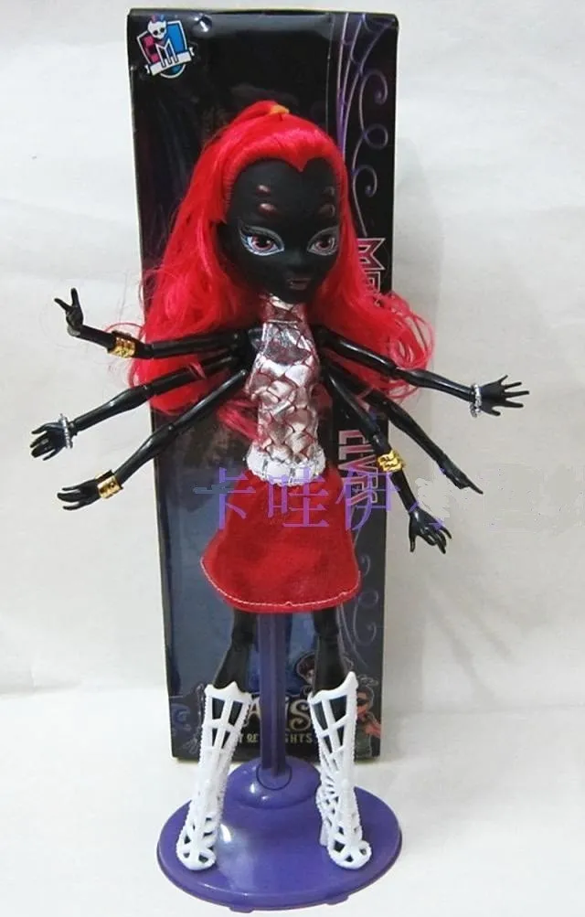 2017 NOVA boneca monster hight bonecas boneca de brinquedo monstro alta boneca Wydowna Aranha Como meninas Webarella melhor presente para as crianças