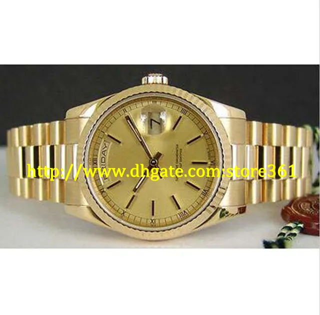 Butik361 Ny Ankomst // Herrklockor 18kt guldpresident Champagne Dial 118238