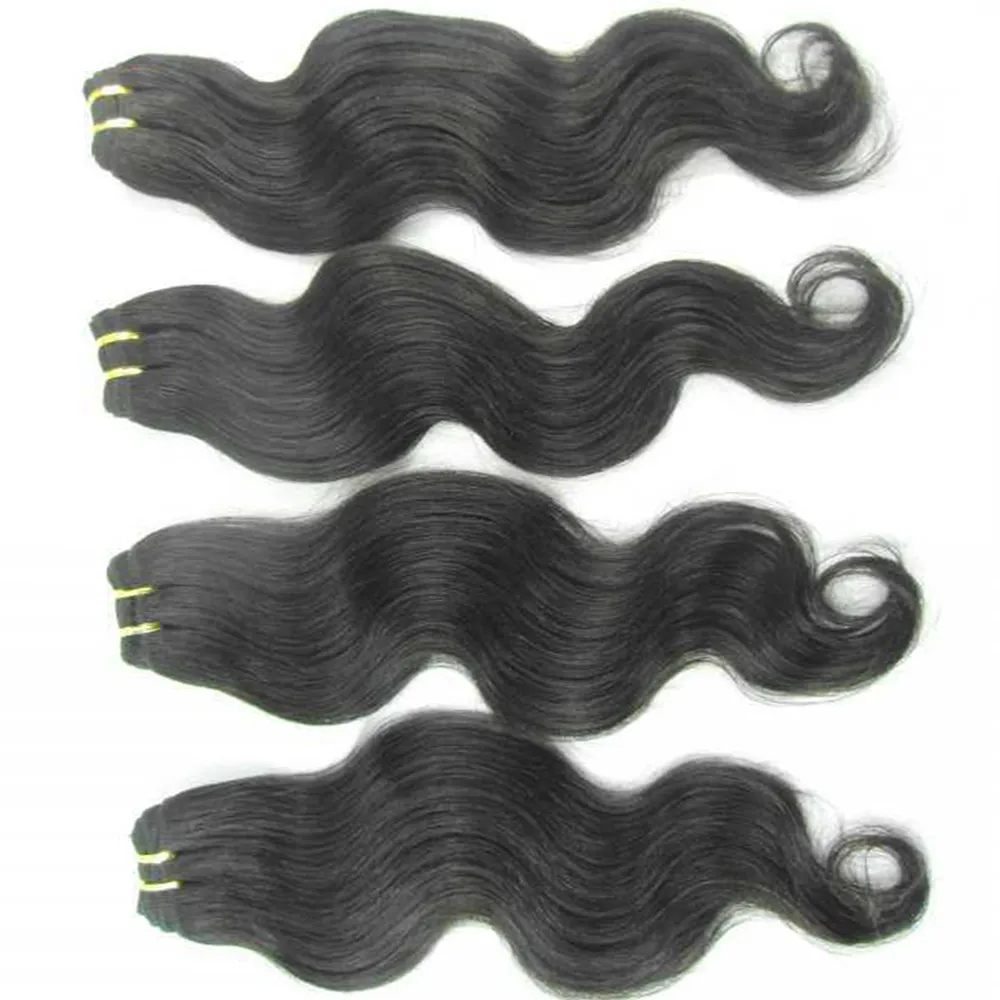 Same quality wholesale bundles Cheap processed Indian body wave Human Hair Extensions ship fast