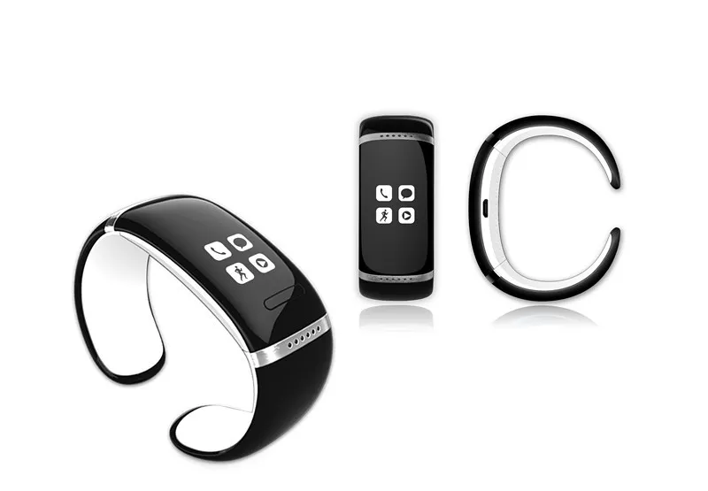 الذكية معصمه L12S OLED بلوتوث سوار المعصم ووتش Smartband لمكافحة خسر تذكير عداد الخطى الدائري الذكية ل IOS الروبوت الهاتف