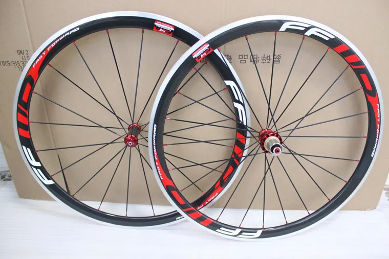 powerway R36 hubs 38mm wheels 23mm wideth ffwd carbon alloy wheels 38mm 700c Clincher carbon wheels with Aluminum Brake racing bike Wheelset