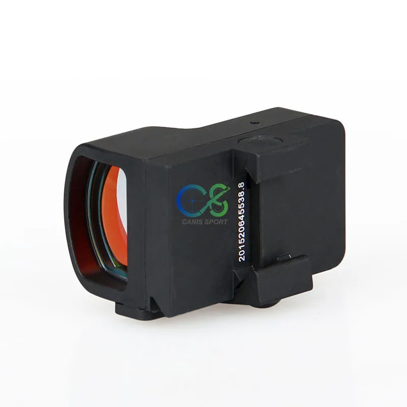 Canis Latrans Тактический мини Red Dot Scape Увеличение 1x черный для реального выстрела Используйте видоискатель CL2-0078