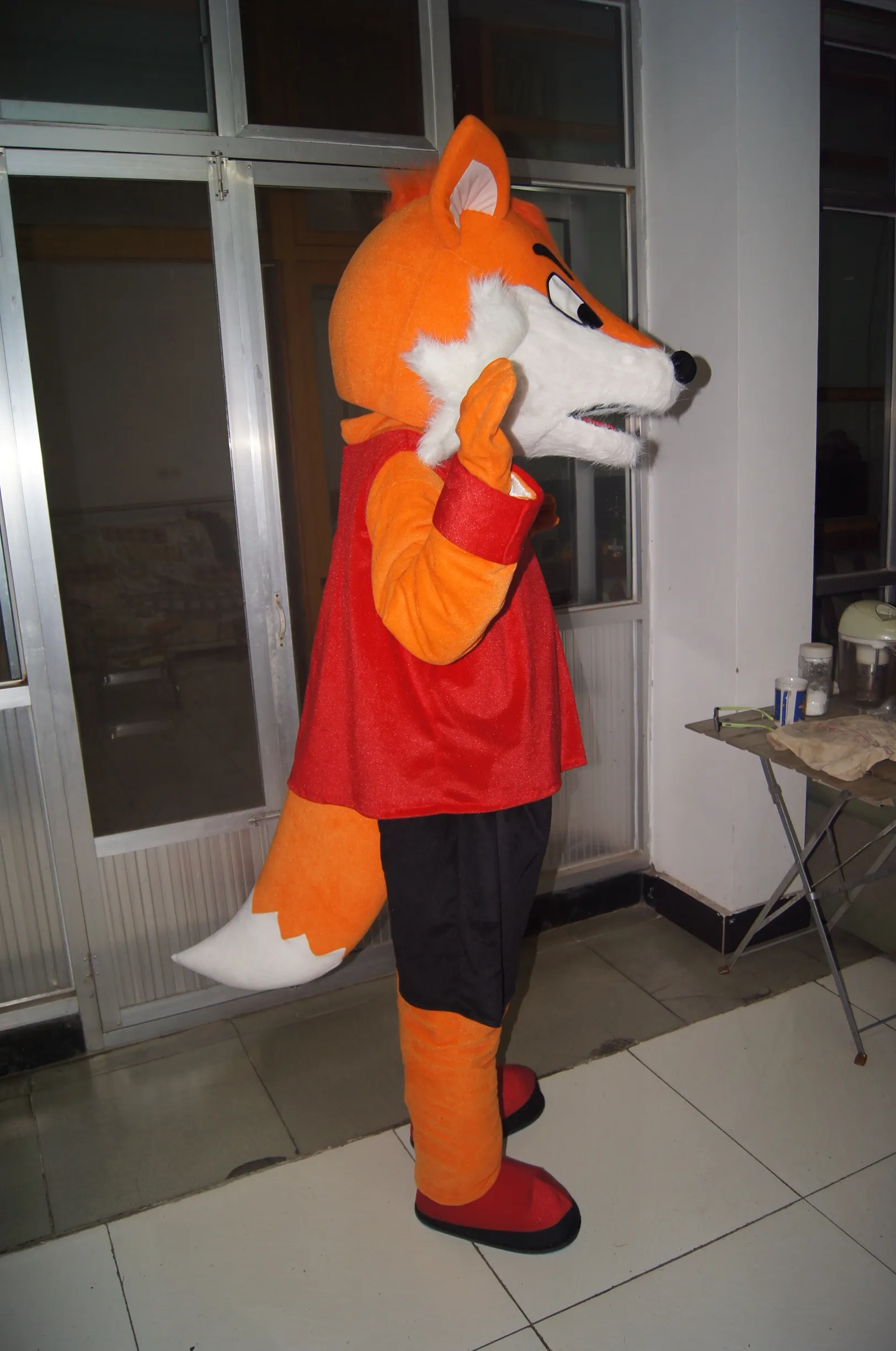 Fotos reais de alta qualidade fox traje da mascote mascote personagem de banda desenhada traje adulto tamanho frete grátis