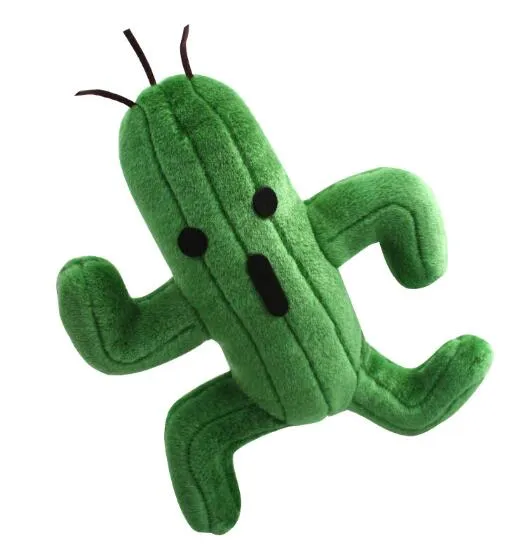 Partihandel - Final Fantasy Sabotender Cactuar Plush Doll Toys 25cm Mjukt fylld Toy Plush Cute Kawaii Animal Leksaker för barn Presenter