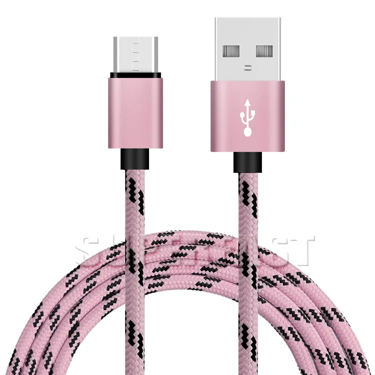 Standard Snabbladdning USB-kabel 6FT 3FT USB Typ C Kabeldata Synkronisering Laddband för Samsung S9 Moto LG Android Laddare Kablar