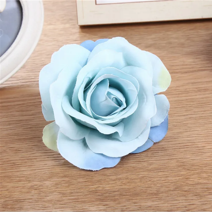 Artificial Roses Flower Silk Flower Head Multi Colors For Wedding Wall Wedding Bouquet Home Decoration Party Accessory Flores