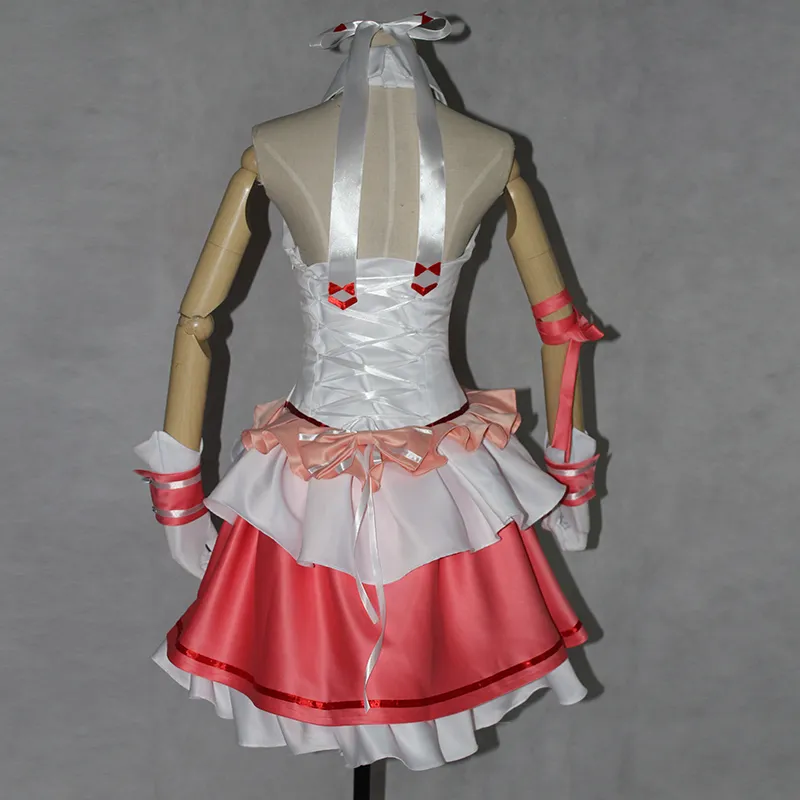 Exklusiv distinkt svärd konst online yuki asuna cosplay asuna kostym vacker flicka klänning någon storlek snygg klänning skräddarsydda