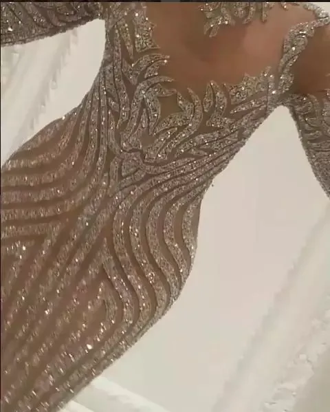 Yousef aljasmi charbel zoe långärmad klänningar kvällskläder lyxiga kristaller guld aftonklänning zuhair murad kändis prom klänningar9553869