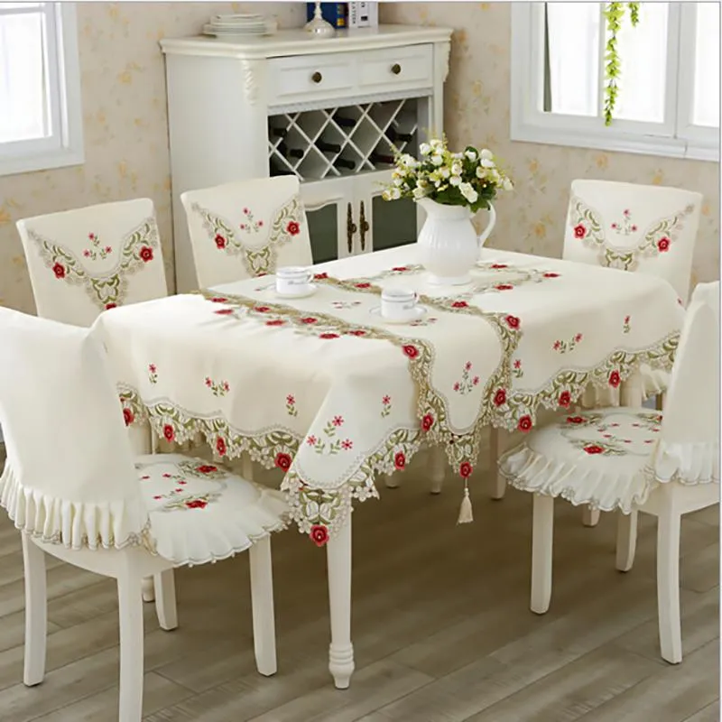 Tovaglia bianca tovaglia quadrata ricamo di lusso pizzo tavolo da pranzo  copertura tavolo giove fiore elegante tovaglie asciugamani - AliExpress