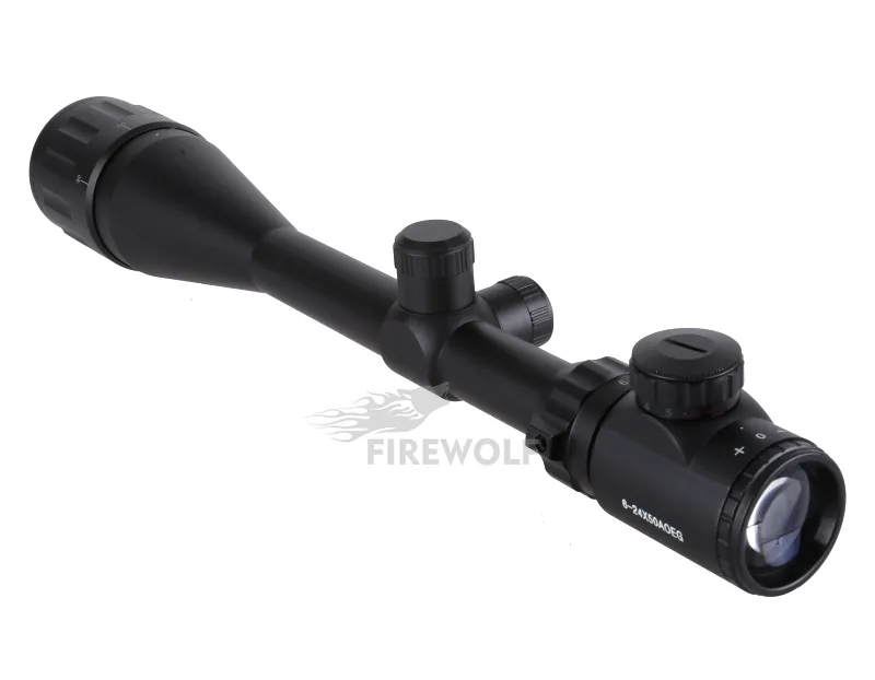 2017 Nuovo 624x50 AOE Mirino RG illuminato Mirino Reticolo Sniper Scope ambito di caccia 3404159