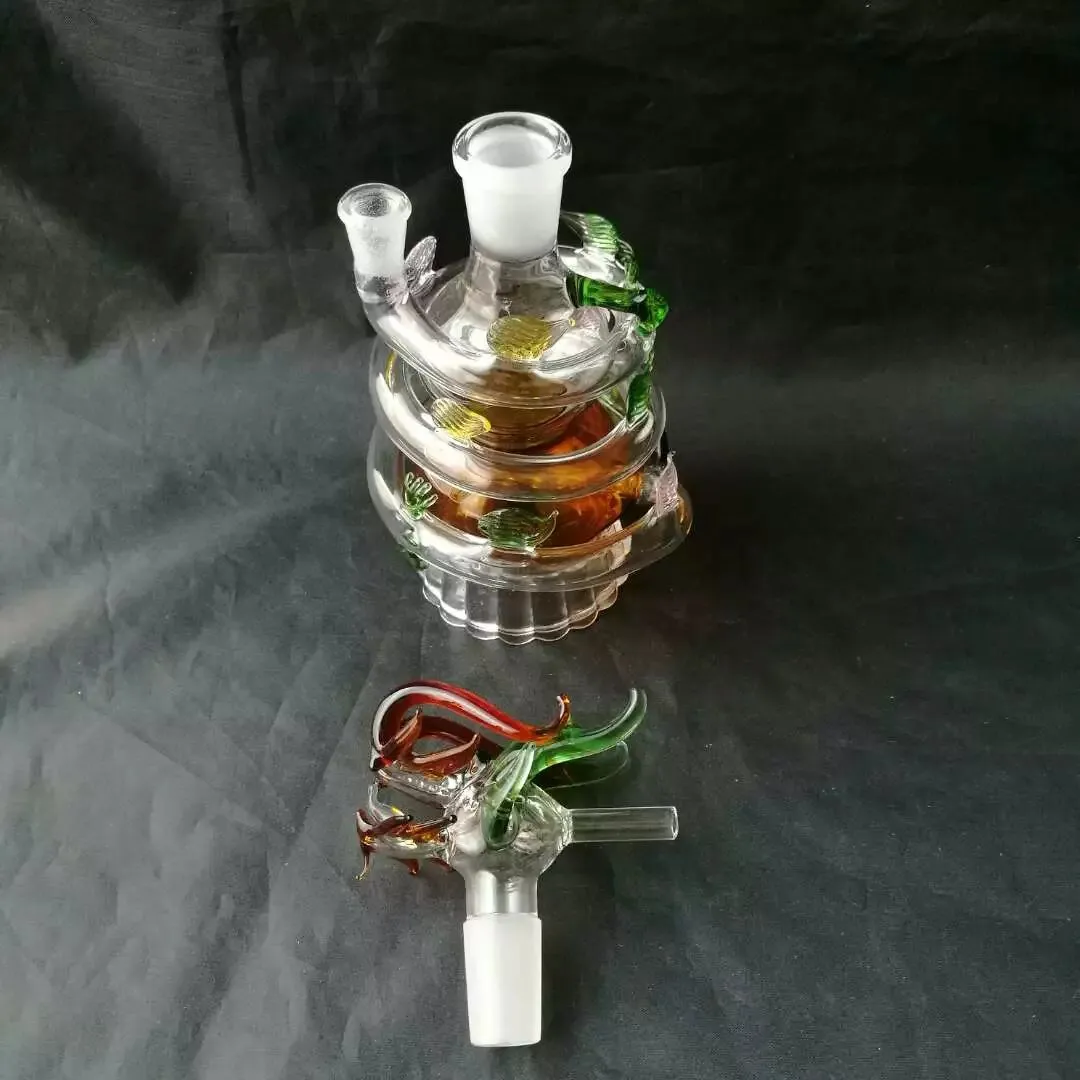 Farbige Panlong-Glas-Wasserpfeife ------ Sherlock-Bubbler-Pfeifen Farbige berauschende Pfeifen zum Rauchen von Handöl-Zigaretten-Tabakpfeifen Rauchglas