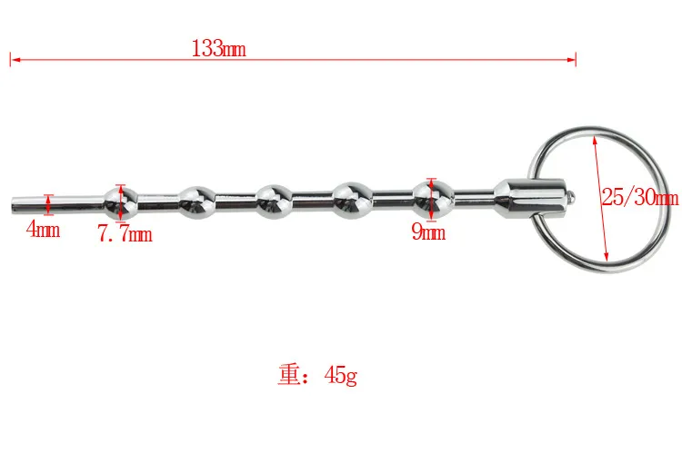 Electric Shock Anal Leksaker Man Uretral Sound Penis Förstoring Plug Rostfritt Stål Vuxen Sex Products Wand