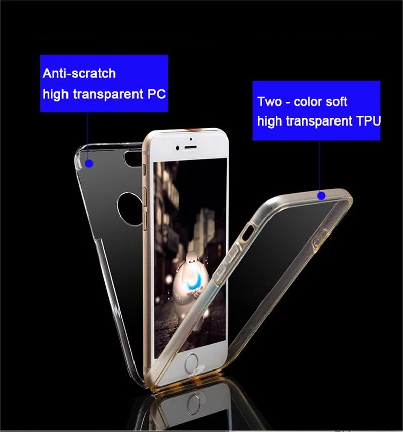 360 Vollklare Handyhüllen für iPhone 15 14 Pro Max Samsung Galaxy S24 Plus Ultra A15 A05 A05S Vorder- und Rückseite