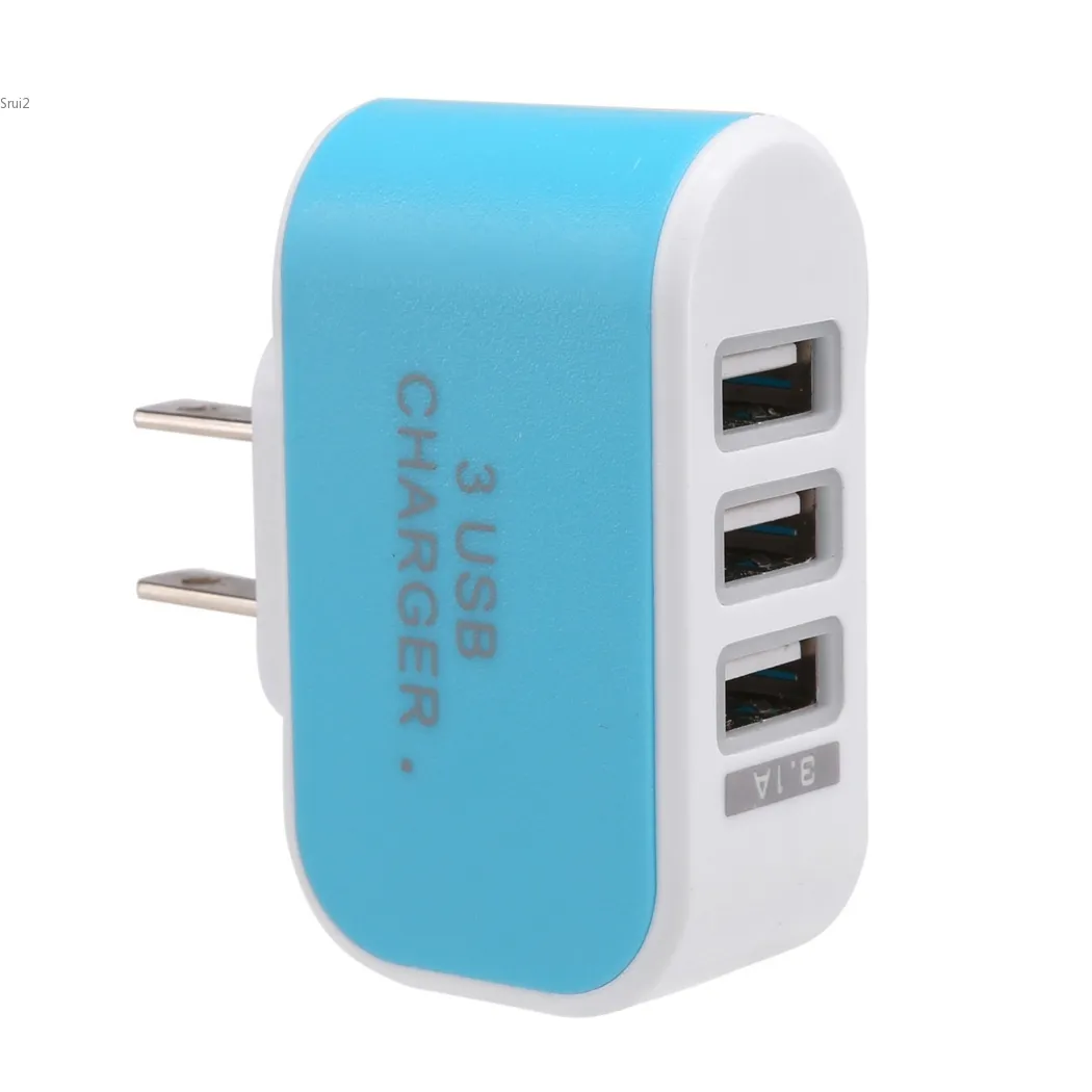 Universal 3-Port USB Wand Home Travel AC Ladegerät Adapter für Telefon EU/US Stecker Zubehör 2963