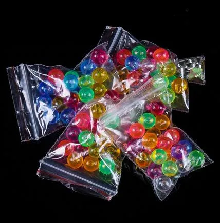 Acessórios de cachecol de vidro por atacado Acessórios de acrílico multicolorido 20 comprimidos por pacote