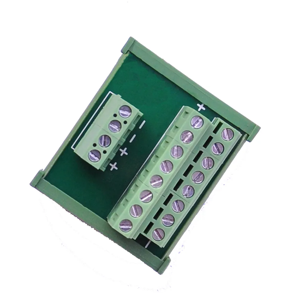 Power Divider Cable Distribution Splitter Common Terminal Block DIN Rail Type DC 24V