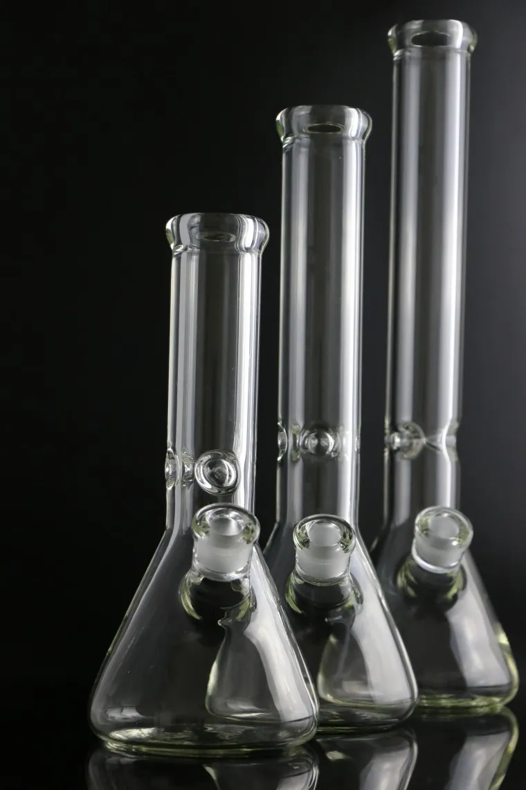 Hookahs Beaker 9mm Bong 12 inches Ice thick elephant Joint glass water pipe with 14/18 downstem 14mm bowl straight type