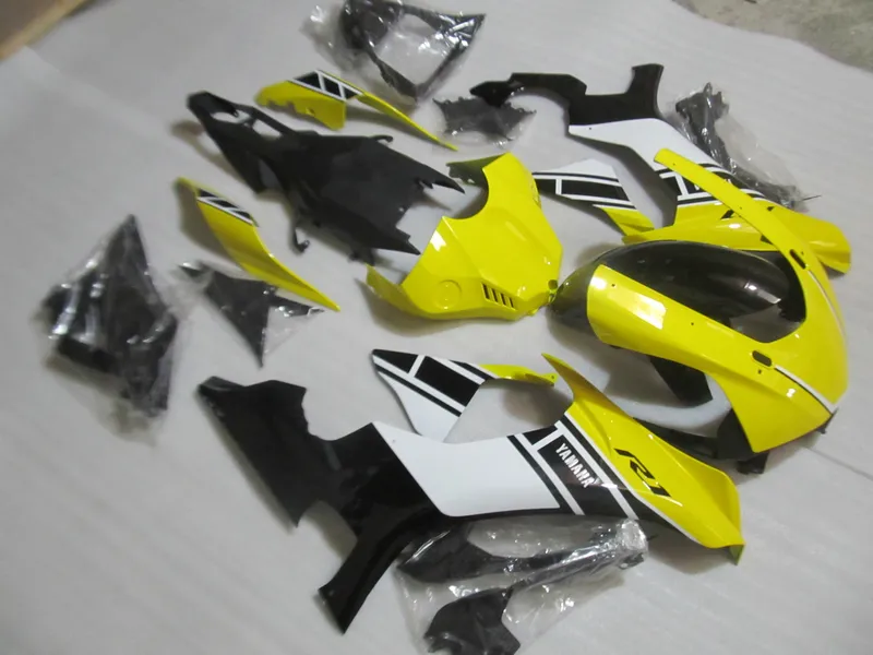 طقم قوالب حقن عالية الجودة لياماها YZF R1 09 10 11-14 fairings أسود أصفر مجموعة YZF R1 2009-2014 OY20