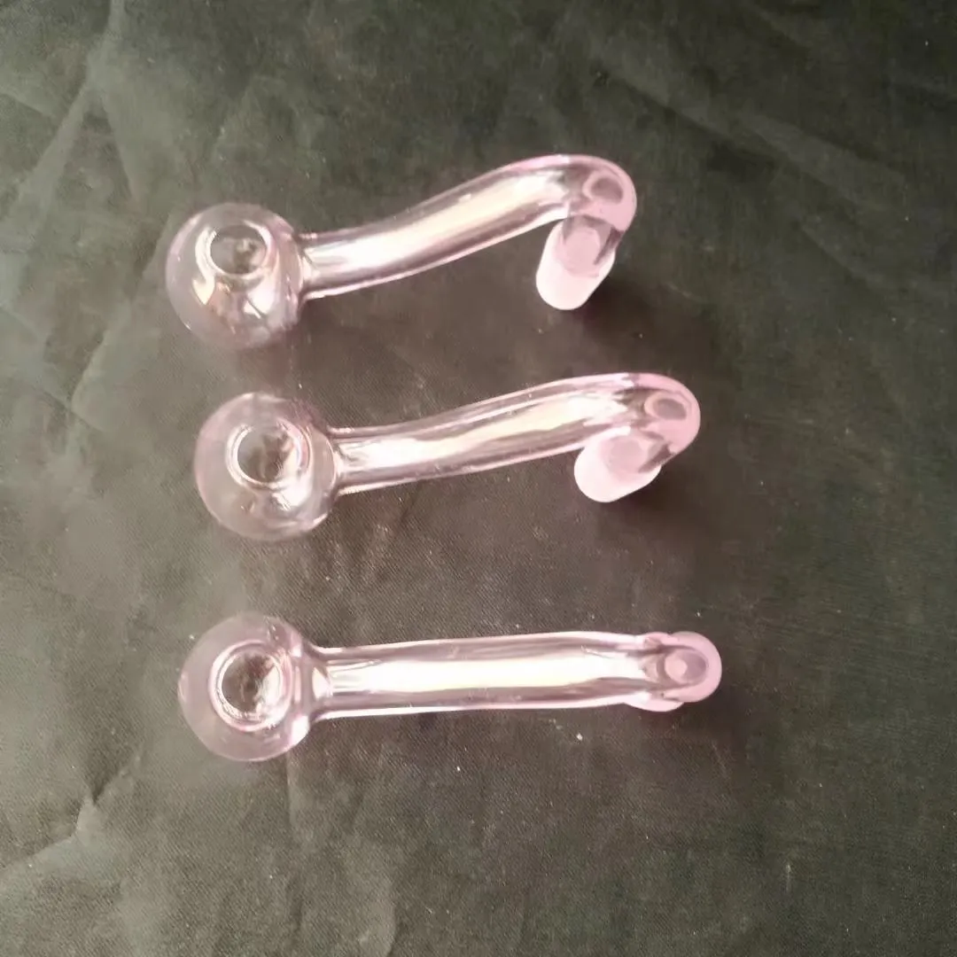S rosa pote de vidro bongos acessórios, Tubos De Fumo De Vidro colorido mini-multi-cores Tubos De Mão Melhor Tubo De Vidro Colher