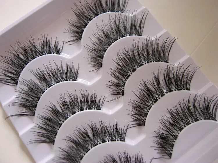 New Transparent False Eyelashes Messy Cross Thick Natural Fake Eye Lashes Professional Makeup Tips Bigeye Long False Eye Lashes