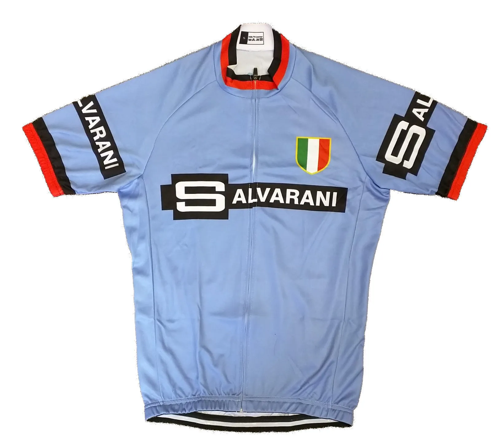2024 Pro Team Salvarani Vintage Cycling Jersey 세트 통기성 짧은 소매 여름 퀵 건조 천 Mtb Ropa Ciclismo G2