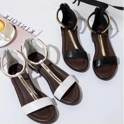Online winkelen voor dames Dames Flats T-strap Schoenen Meisjes Mode Schoenen Koop Branded Schoenen Winkelwebsites met gratis verzending