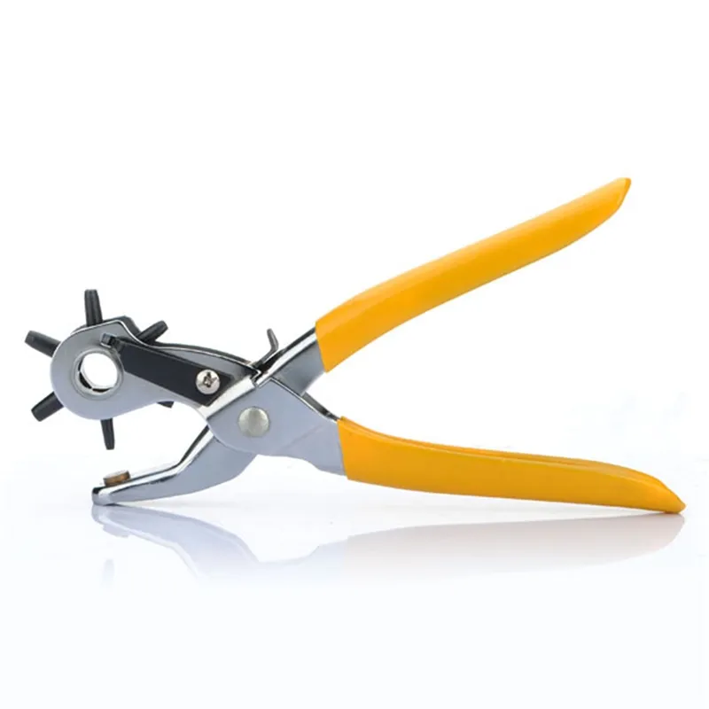 Promotion 6 Size Revolving Leather Strap Watch for Band Belt Hole Punch Puncher Hand Plier Watch Repair Tool287G6587628