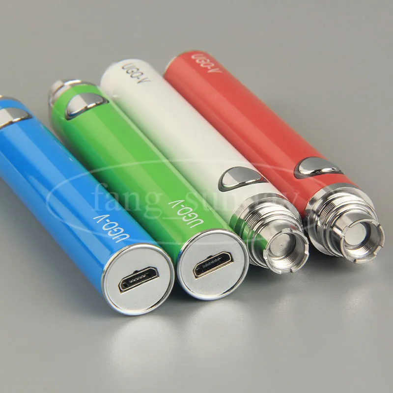 510 eGo Pass Through Vaporizer Batterij Bodemlading met USB-oplaadkabel E Cig 650 mah 900 mah 1100 mah eVod Vape-batterijen