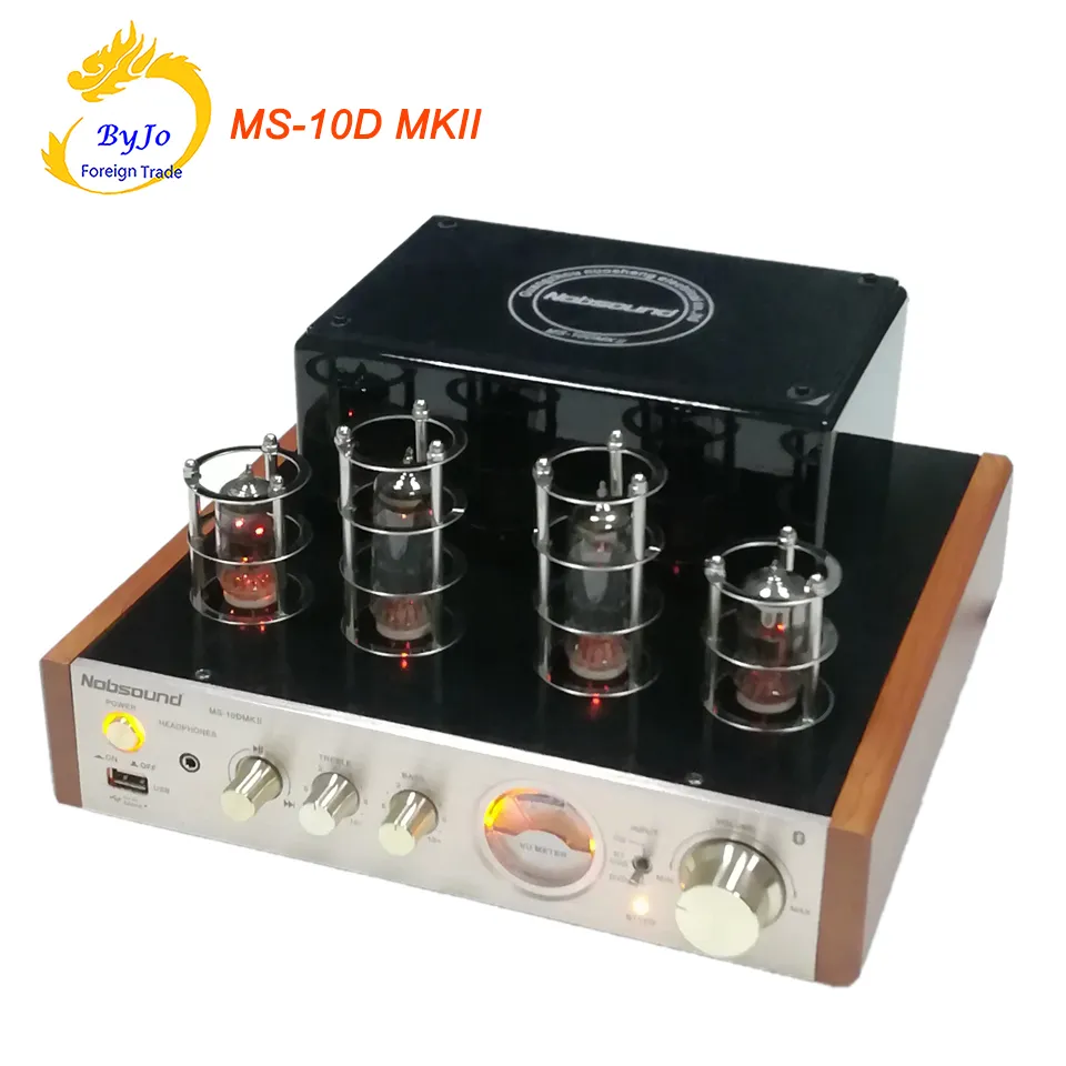 NobSound MS-10D MKII Wzmacniacz rurowy HIFI wzmacniacz mocy stereo 25W * 2 WARTOPAKUM WSPARCIE AMP Bluetooth i USB 110V lub 220V