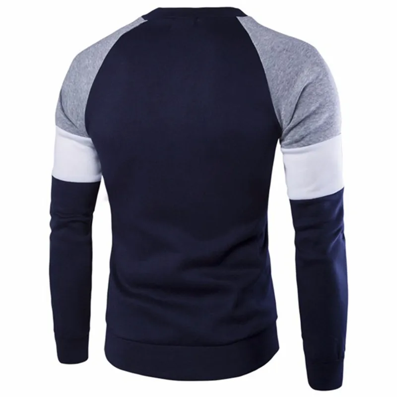 Men's Sweaters 2022 Brand British Style Mens Fashion Casual Sweater Stitching Button Decorated Crew Neck Plus Size Tops1