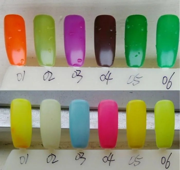 2017 Ny ankomst Mei-charm 60 färger nagellack 15ml nagelgelfärg förändras när temperaturen ändras dhl