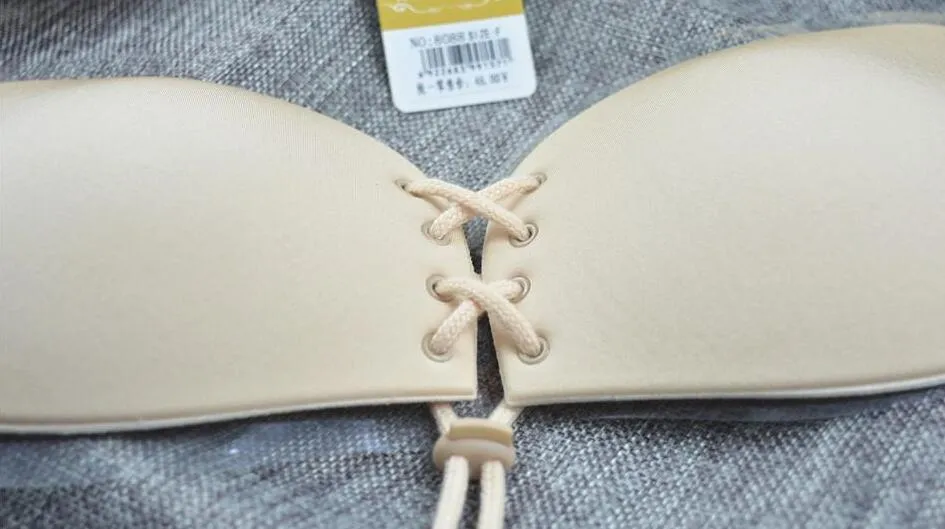 Mulheres sutiã de silicone xícaras para backless dress invisível push up vara em auto-adesivo frente sutiãs sem alças copo a b c d