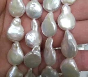 Natural Słodkowodne Pearl 12-13 mm Przycisk Naszyjnik Koraliki Perły Hurtownie Półprodukty Produkcja