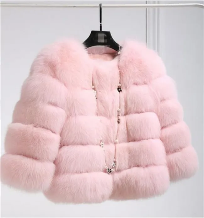 Good quality New Fashion Luxury Fox Fur Vest Women Short Winter Warm Jacket Coat Waistcoat Variety Color For Choice