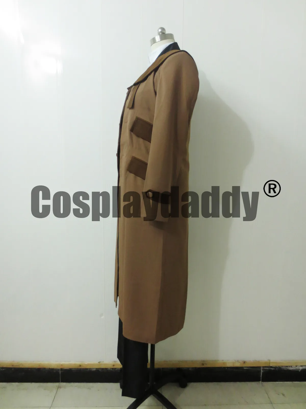 Costume de Cosplay d'alchimiste Fullmetal Edward Elric, Trench-Coat marron H008