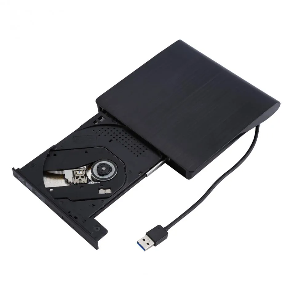 Freeshipping USB 3.0 Harici DVD / CD Sürücü Brülör MacBook Dizüstü Masaüstü Dizüstü Evrensel Için Ince Taşınabilir Sürücü