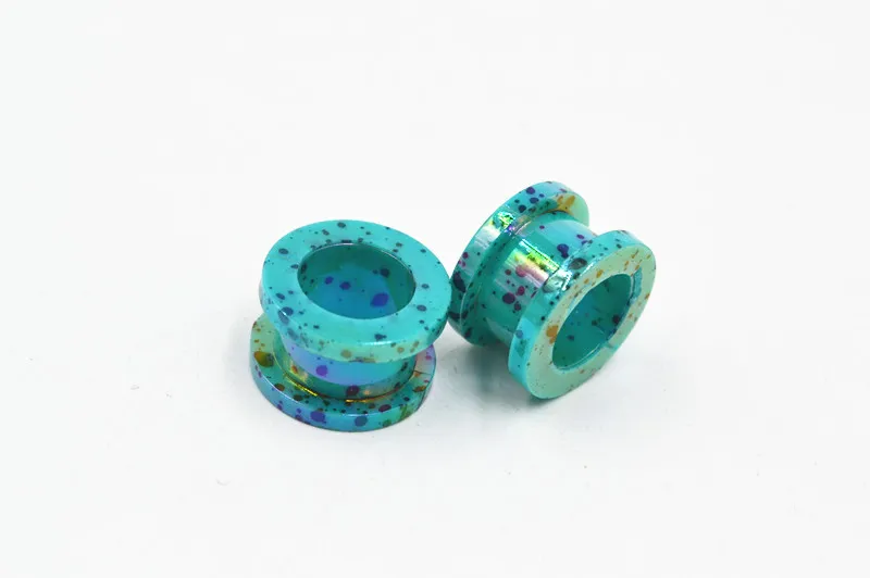 Shippment Body JewelryAcrylic Colorful Candy Ear Plugs Ear Tunnels Earlets Gauges Mix Gauges 2mm12mm7841753