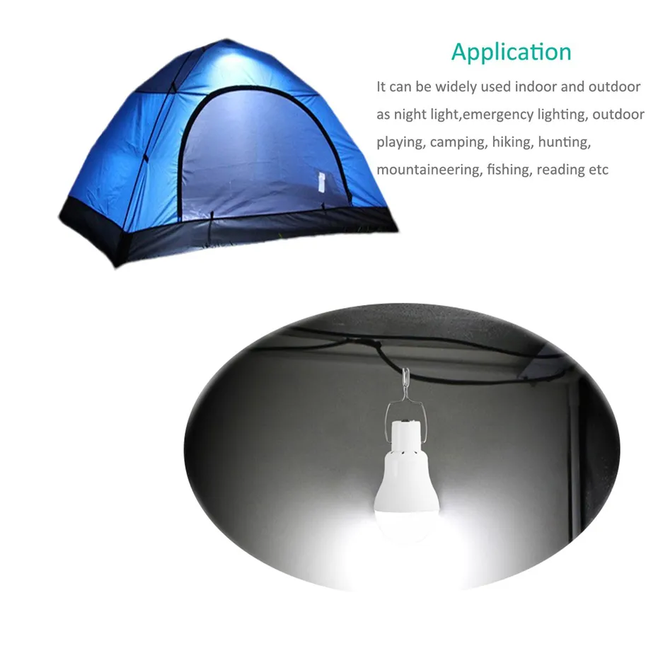 USB 150 LM Solar Power LED Bulb Lamp Outdoor Portable Hanging Lighting Camp Tent Light Fishing Lantern Emergency LED Flashlight5350237
