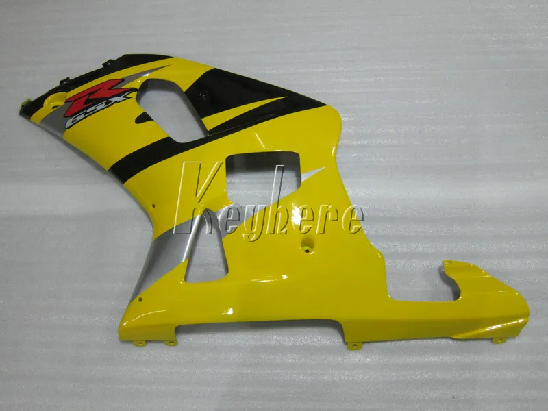 Kit carenatura Suzuki GSXR600 01 02 carenature giallo nero GSXR750 2001 2002 2003 OI01