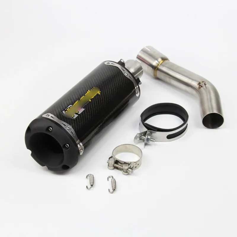 51 mm mittleres Edelstahl-Verbindungsrohr Silp-on für Yamaha FZ1 Motorrad-Auspuffanlage
