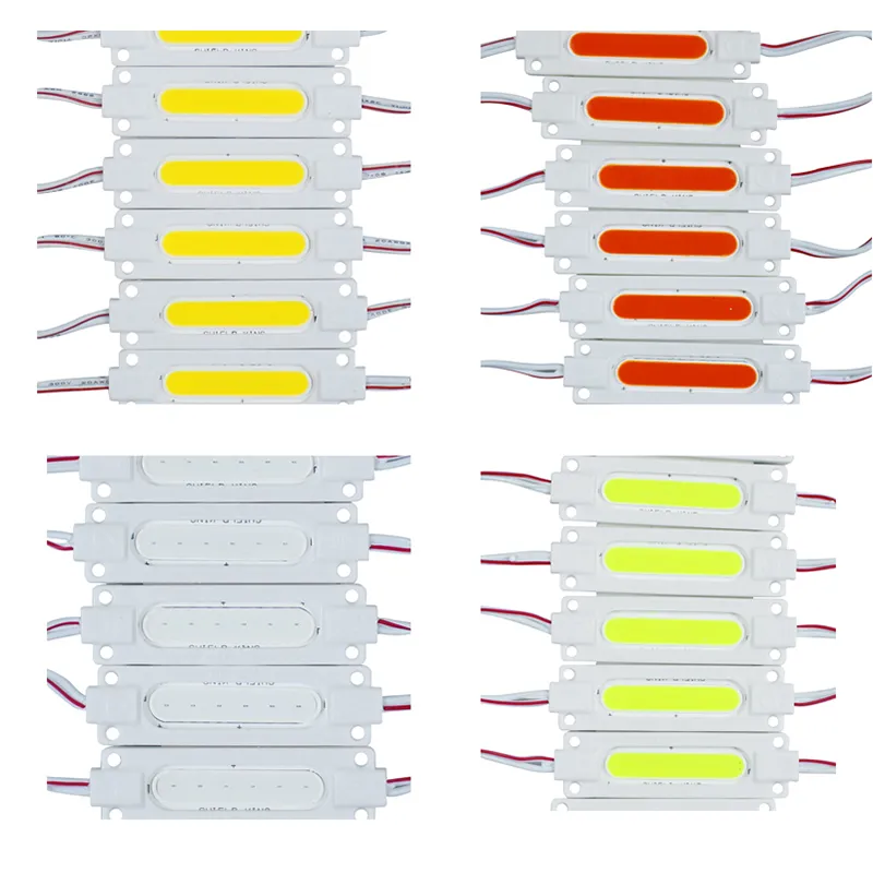 modulo led COB lampada pubblicitaria luminosa 2W IP65 impermeabile DC12V luce di fondo a led sicura bianco caldorossoblu4013290