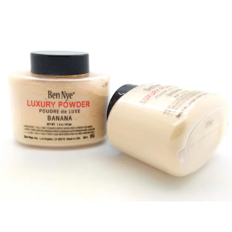 Ben Nye Luxury Powder 42g New Natural Face Loose Powder Waterproof Nutritious Banana Brighten Longlasting 5145018