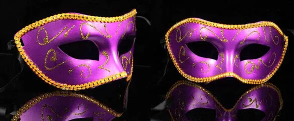 Masquerade kostymfest nytt år Jul Halloween Dans Kvinnor Sexiga Mix Face Mask Venetian Masks