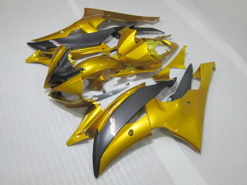 2024 Yzf R6 Injection Molding ABS Plastic Fairing Kit Gold/Black ...