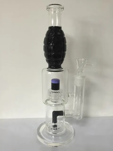 Black Leaf Ice Bong 2x 8-Arm Tree Percolator Bruin