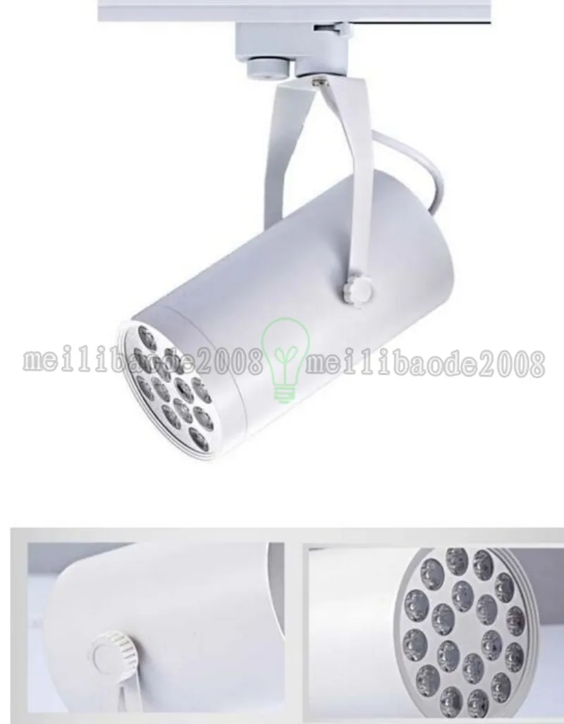 Éclairage sur rail LED blanc noir 3W 5W 7W 9W 12W 15W 18W éclairage naturel froid chaud blanc LED spots de plafond AC 85-265V MYY