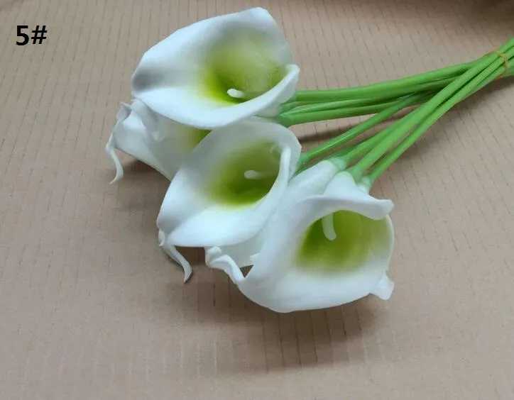 Ny ankomst calla lily hem dekoration blomma konstgjord blomma brudbukett bröllopsfest blomma hantverk g396