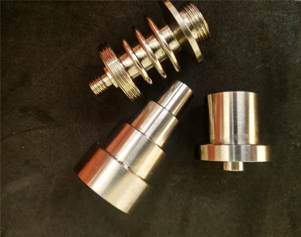 Domeless GR2 Titan Nail för 16mm 20mm DNail Enail Heater Coil Carb Cap Kit för både kvinnlig manlig glasvatten Bong